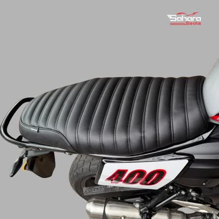 Triumph Tracker 400 Premium Ribbed Black Seat Cover